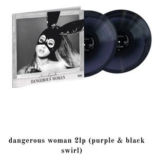DANGEROUS WOMAN PURPLE/BLACK SWIRL VINYL